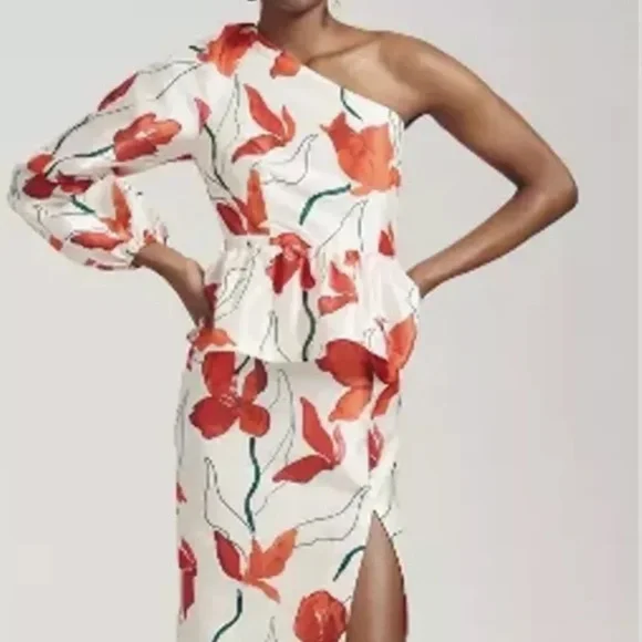 anthropologie peplum dress NWT Anthropologie Shoshanna Strapless Peplum Dress - Evergreen - Size 8